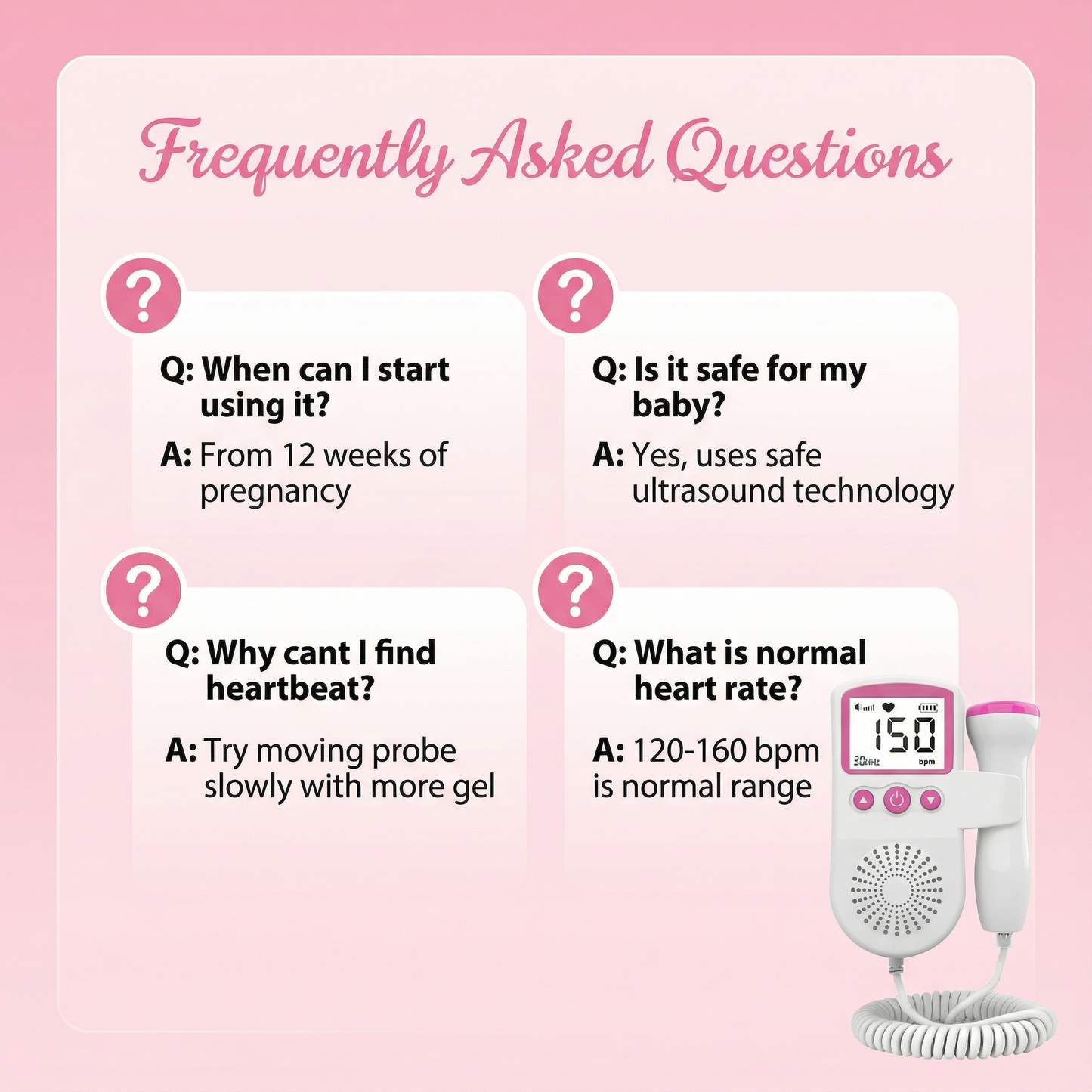 Doppler fetal monitor