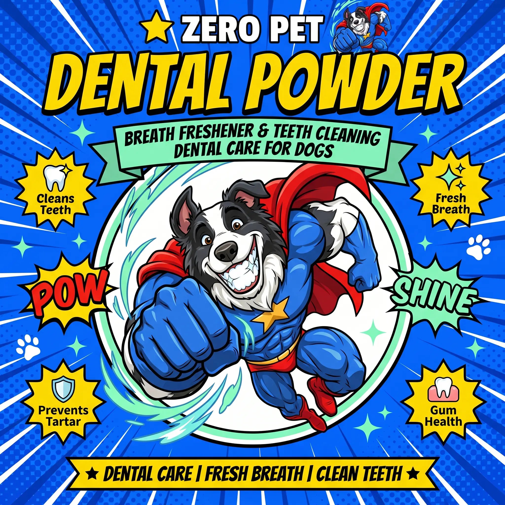 ZeroPet Dental Powder - Superhero Dog